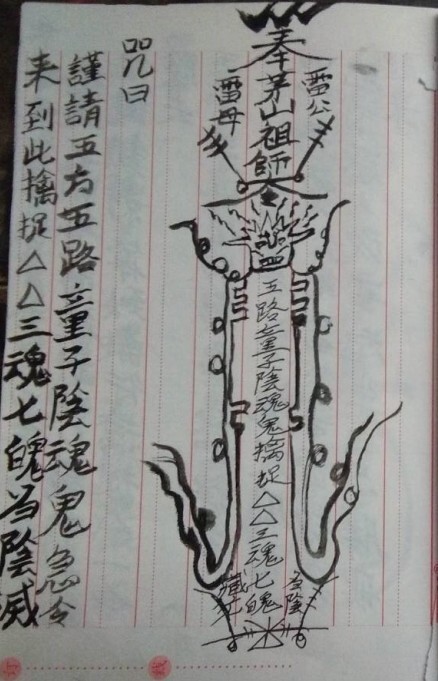 符咒法术秘法 南洋盘古教法本(图1)