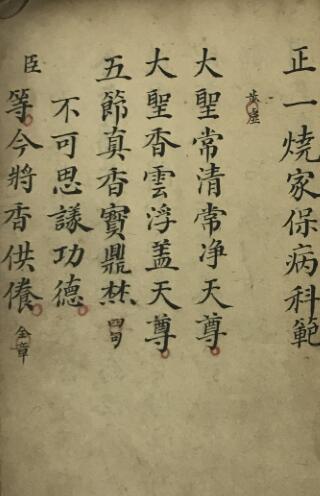 正一烧家保病科 符咒法术秘本(图1)