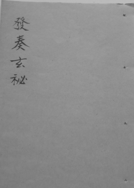 发奏玄秘符咒法本古籍(图1)