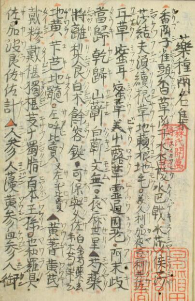 孤版手抄：药种两名集(图2)