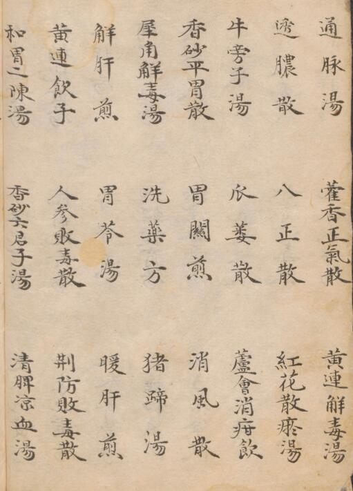药方001 民间手抄中医古籍道医(图3)