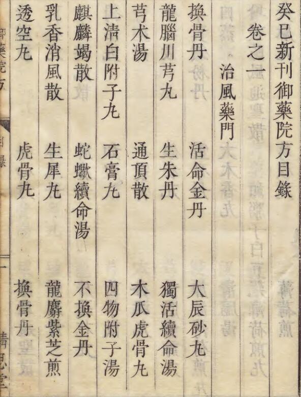 癸巳新刊御薬院方(图1)