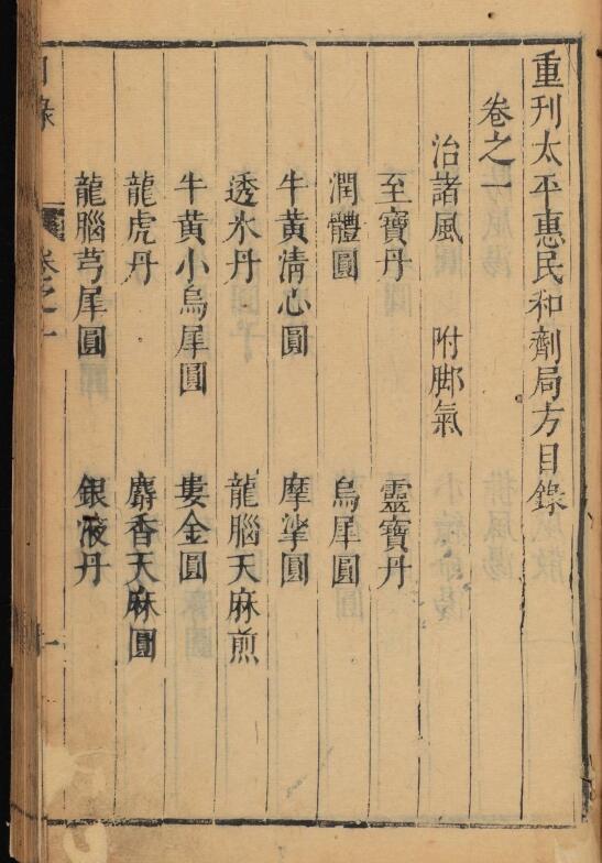 重刻太平惠民和剂局方.10卷.(图1)