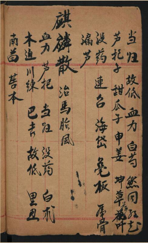 治馬良方(图1)