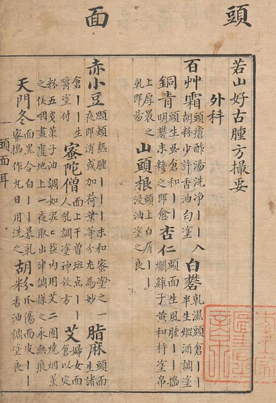 若山好古腫方撮要(图2)