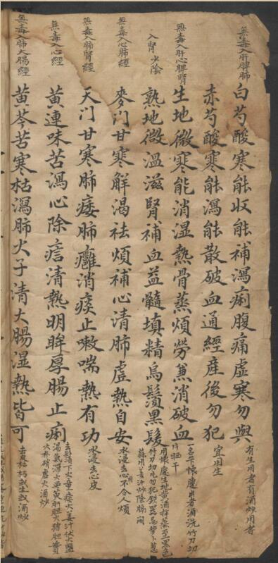 龚廷贤 手抄四言药性(图3)
