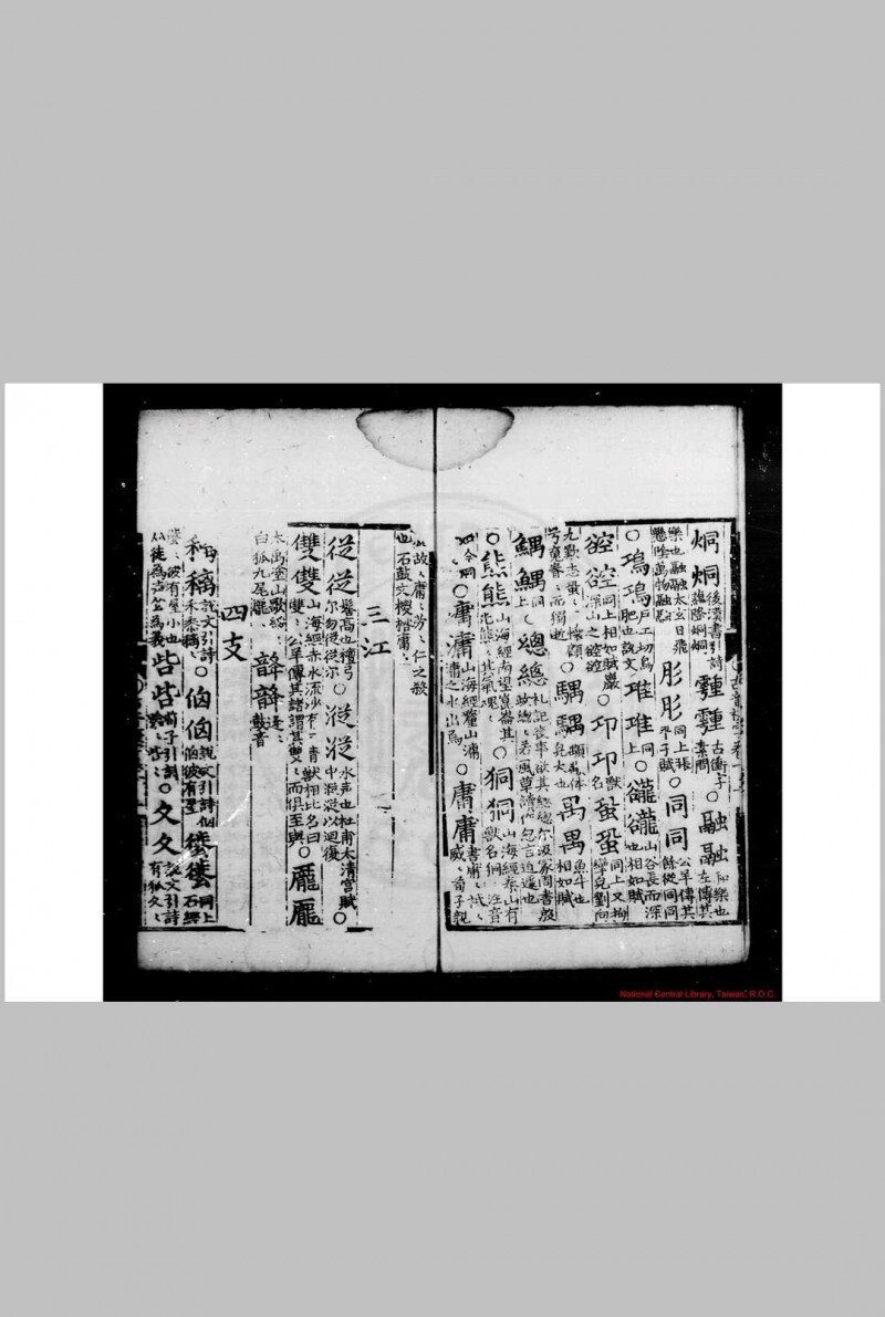 古音复字 (明)杨慎撰 明嘉靖间刊黑口本(图4)