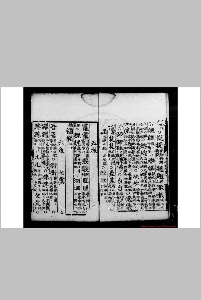 古音复字 (明)杨慎撰 明嘉靖间刊黑口本(图5)