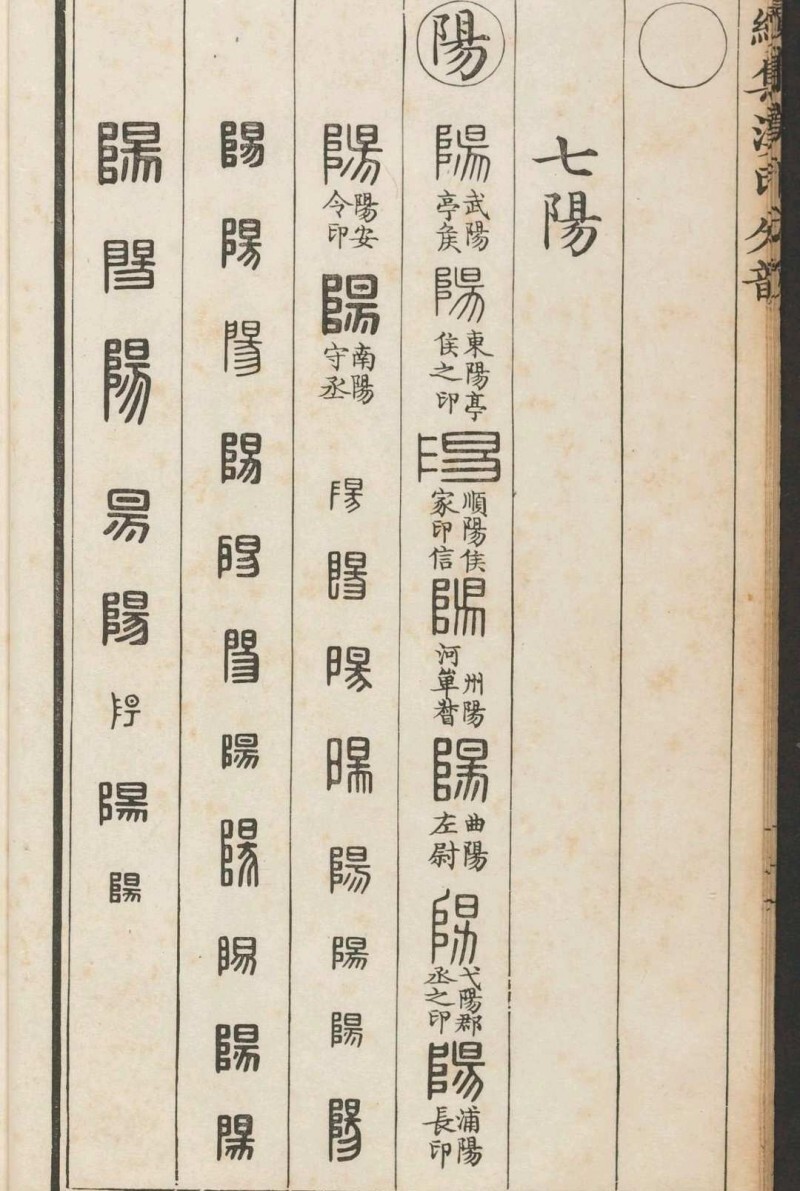 选集汉印分韵  二卷  续集二卷 袁日省撰, 谢景卿续集 漱艺堂, 嘉庆2-8年(图10)