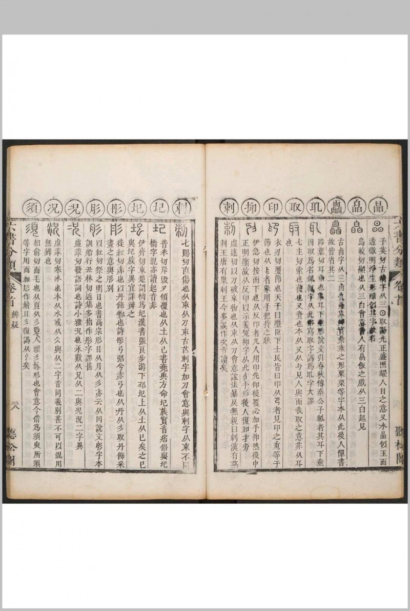 六书分类 十二卷, 卷首一卷 傅世垚辑.听松阁, 清乾隆44年(图8)