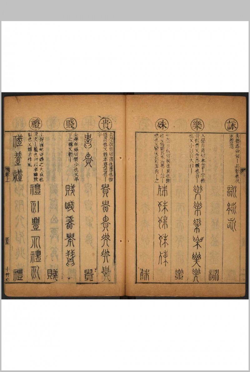 千文六书统要 二卷 胡正言撰. 附 篆法偏旁正伪歌  一卷 李登撰  胡正言补篆.十竹斋, 清康熙2年(图6)