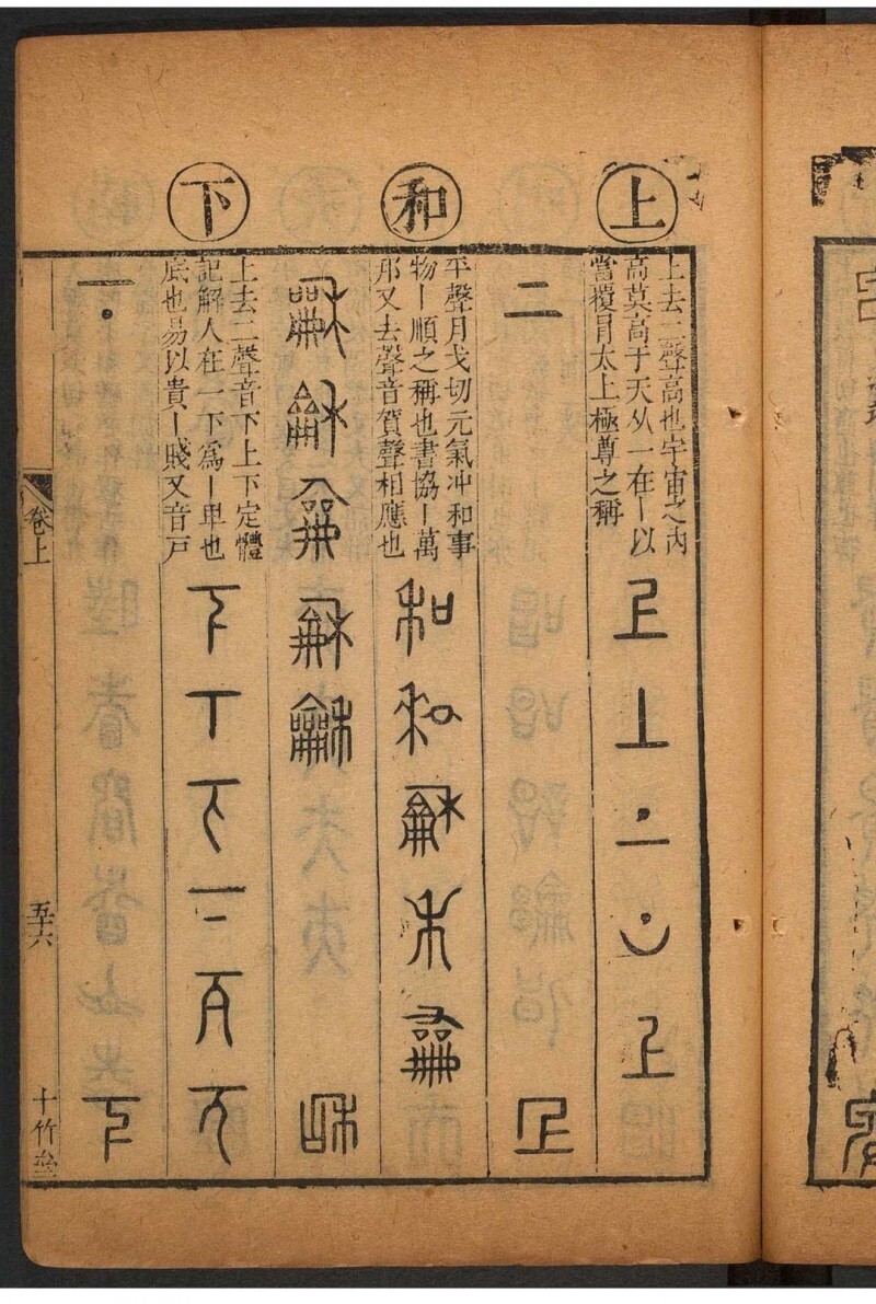 千文六书统要 二卷 胡正言撰. 附 篆法偏旁正伪歌  一卷 李登撰  胡正言补篆.十竹斋, 清康熙2年(图8)