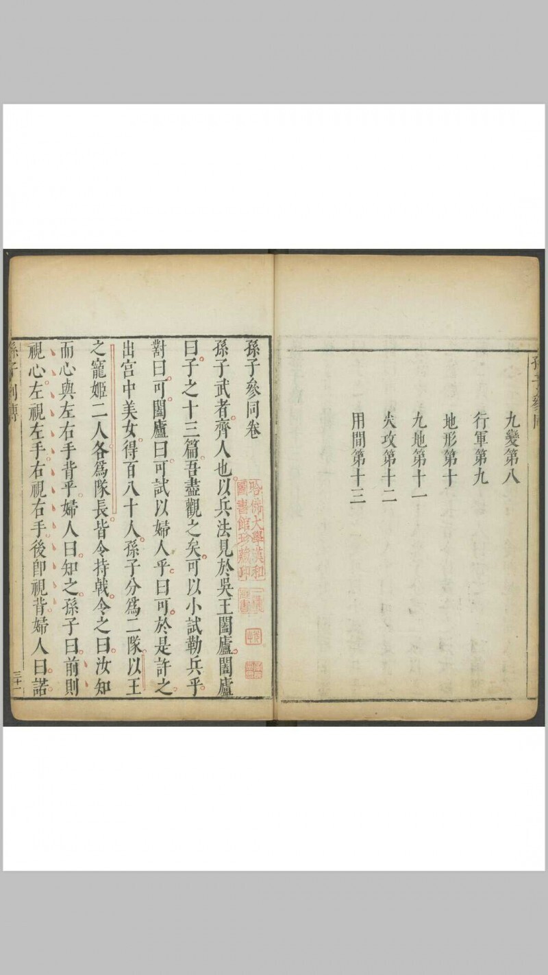 孙子参同  五卷 李贽, 闵于忱[辑]明刻朱墨套印本 明万历庚申 48年(图5)
