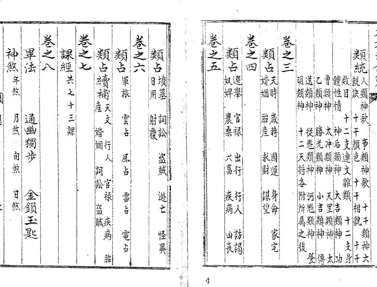 大六壬合纂八卷 (清)李雲龍 彙輯 清鈔本(图2)