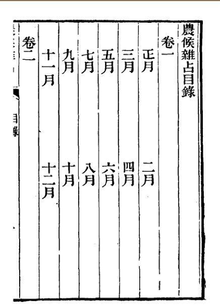 农候襍占 月令附 4卷(图2)