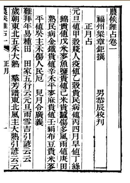 农候襍占 月令附 4卷(图3)