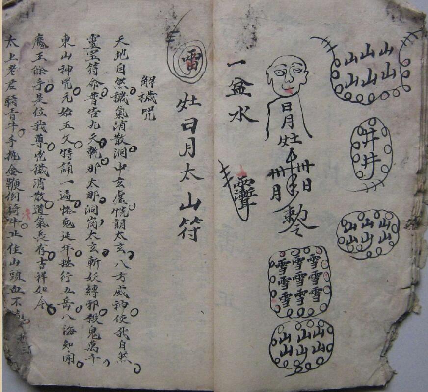 民国鲁班书手抄秘本(符咒)(图4)