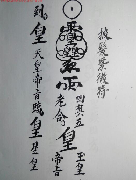 北帝派紫薇披发符秘(图2)
