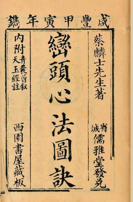 巒頭心法圖訣【二卷】蔡麟士著 峦头心法图诀 [二卷](图1)