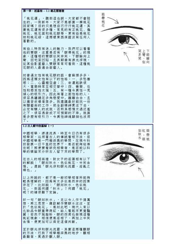 相术(女篇)(图1)