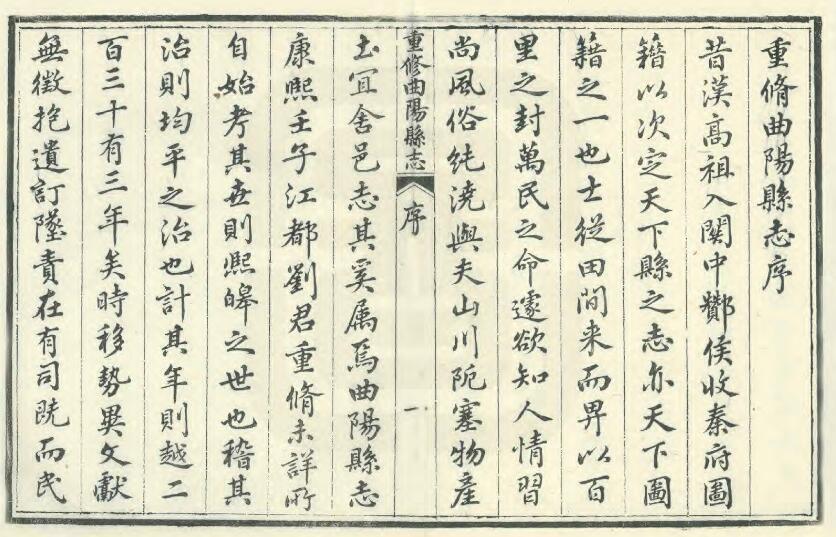 河北省保定市《光绪重修曲阳县志》共二十卷 清 周斯亿等修 董涛纂(图2)