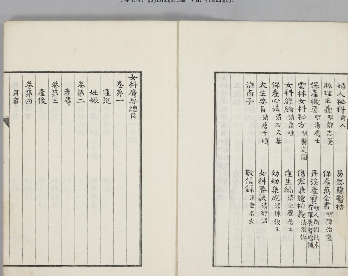 中医古籍《女科广要》5巻(图3)