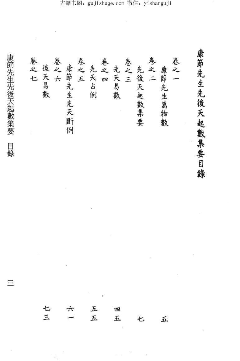 梅花易数《康节先生先后天起数集要》(图2)