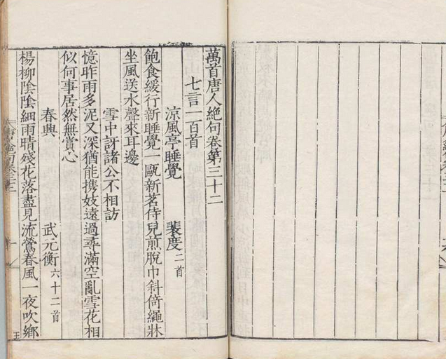 万首唐人绝句 七言75卷 洪迈（宋）刊本 ,明 , 德星堂(图6)